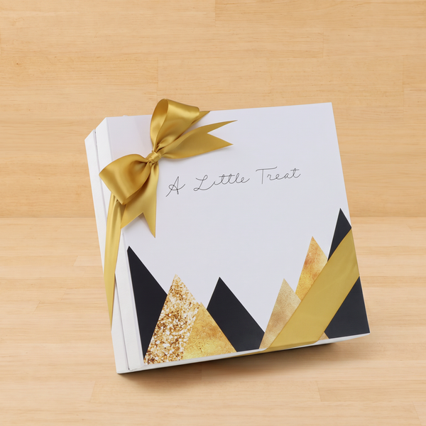 A little treat geometric designed 2-layer premium chocolate hard box