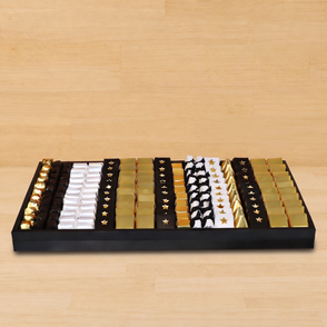 Premium large leather designed chocol...