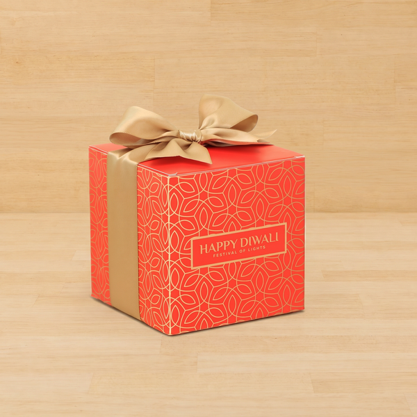 Set of 20 Happy Diwali festival of lights designed premium chocolate cube soft box