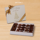 Season's greetings, Merry Christmas & happy new year designed premium chocolate 20 piece hard box