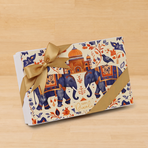 Happy diwali elephant festive designed 15-piece premium chocolate hard box