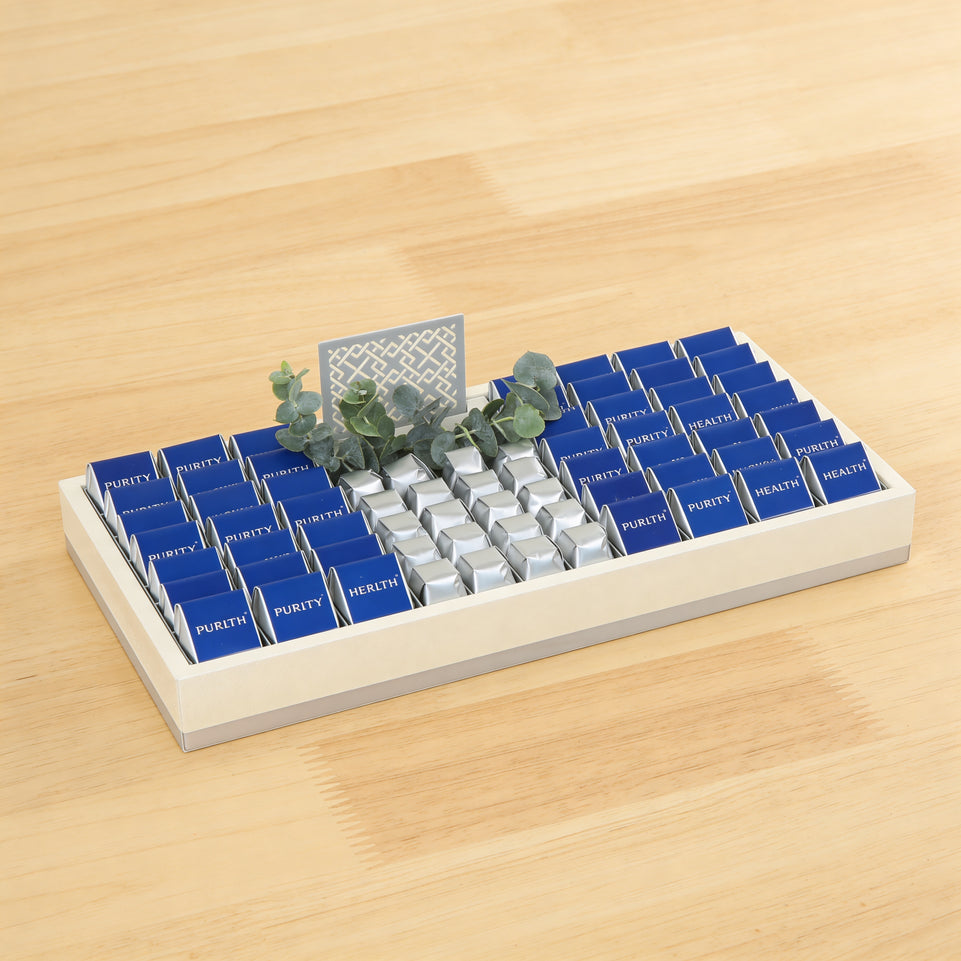 Corporate customized premium chocolate medium leather tray