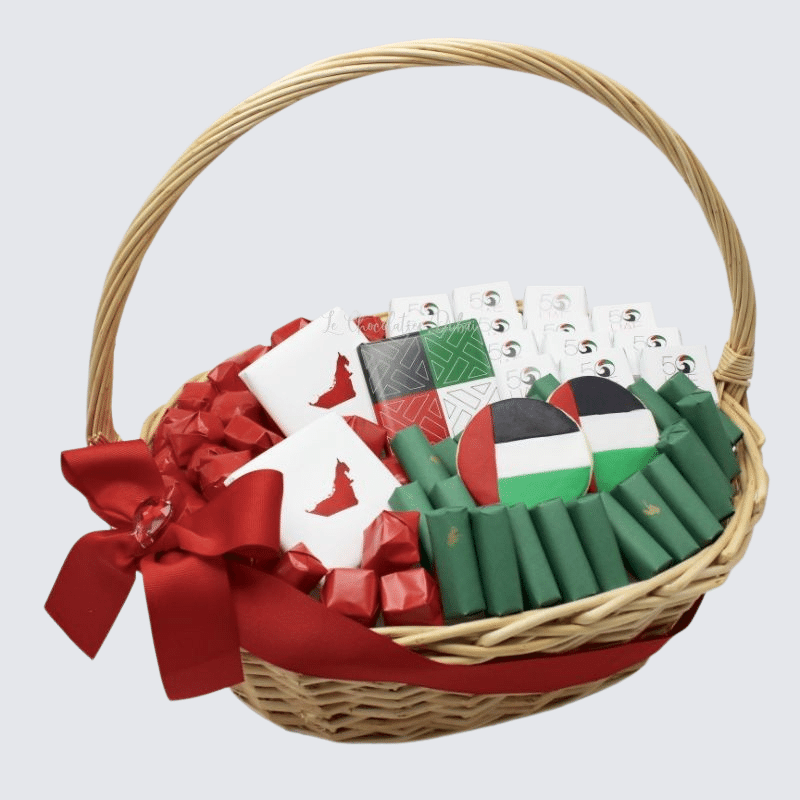 NATIONAL DAY DESIGNED CHOCOLATE LARGE BASKET