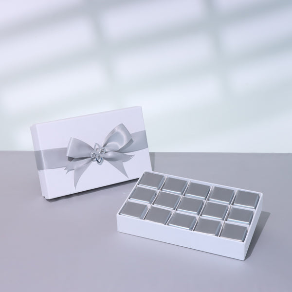 Premium Silver Delights chocolate 15-Pc hard box