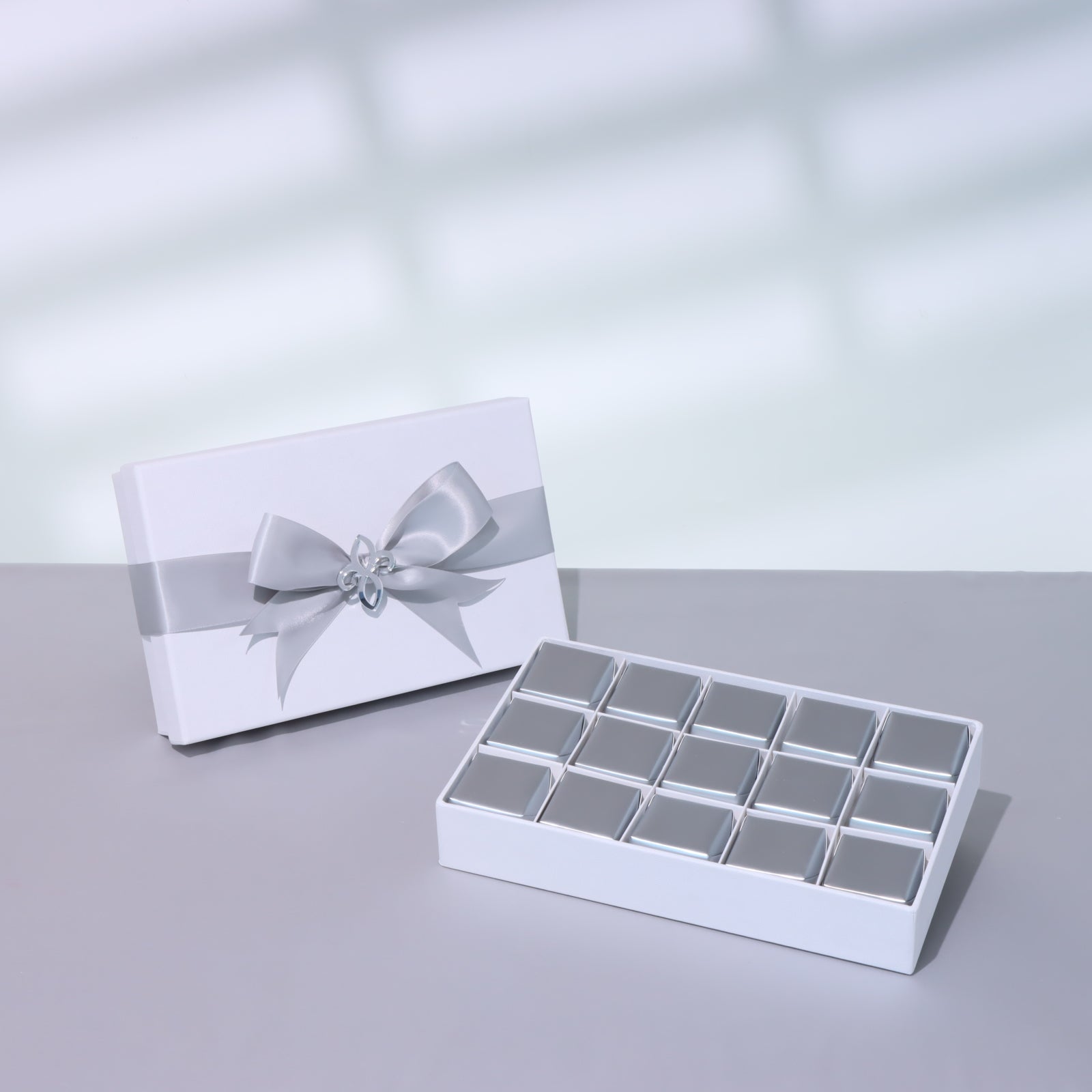 Premium Silver Delights chocolate 15-Pc hard box