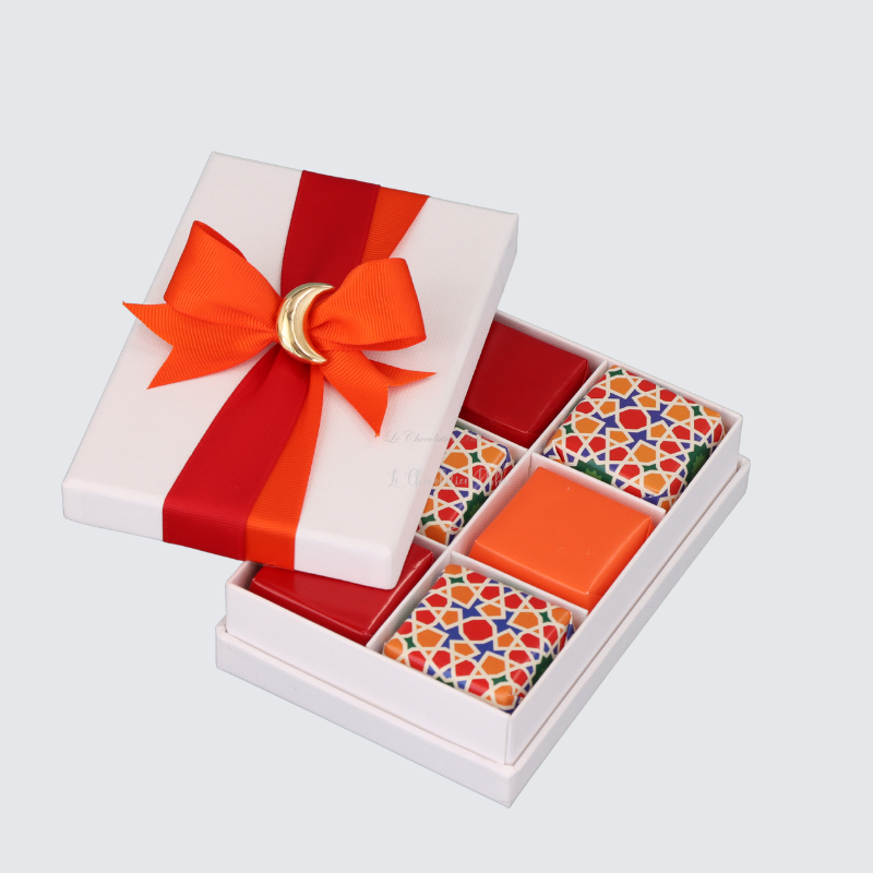 Ramadan eid geometric designed chocolate hard box