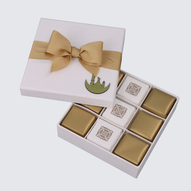 Ramadan eid designed chocolate 9-piece hard box