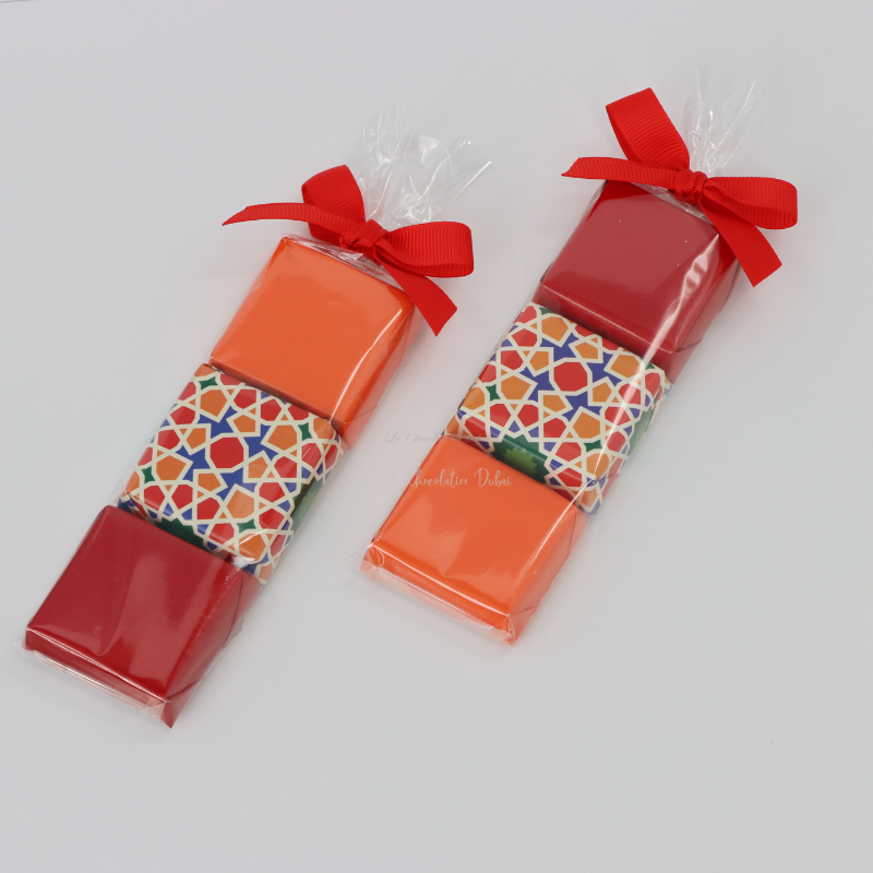 Ramadan eid designed 3-piece chocolate giveaway