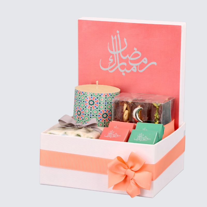 RAMADAN DESIGNED CHOCOLATE & DATES MEDIUM HAMPER