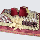 Luxury ramadan eid chocolate & sweets leather tray