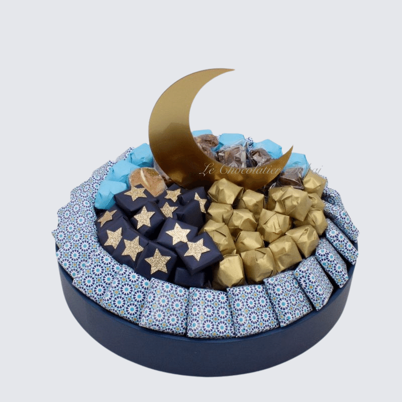 Ramadan Design Chocolate &Amp; Sweet Round Tray