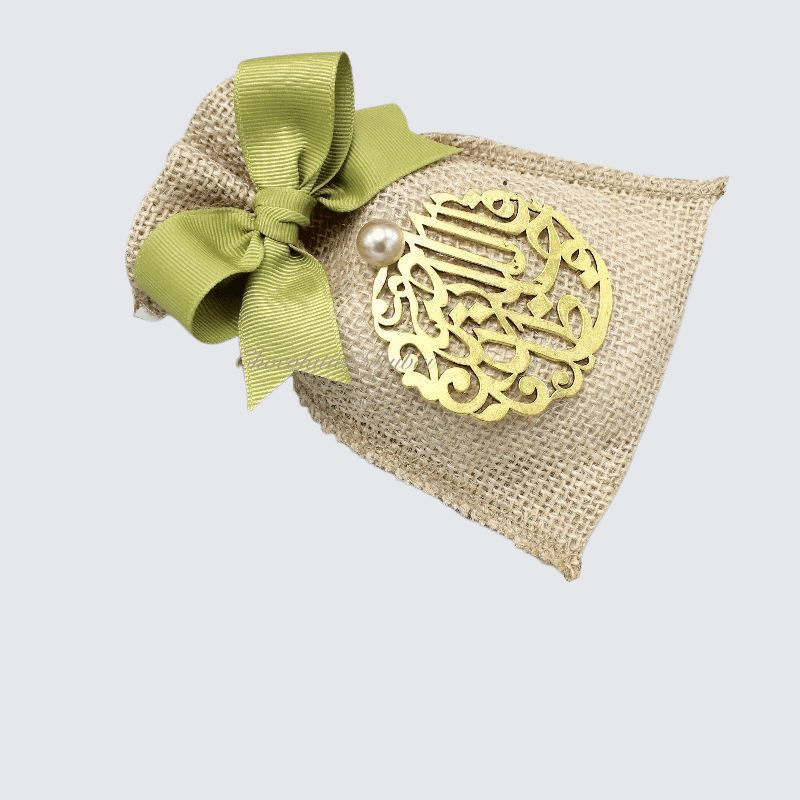 Ramadan decorated quran jute bag