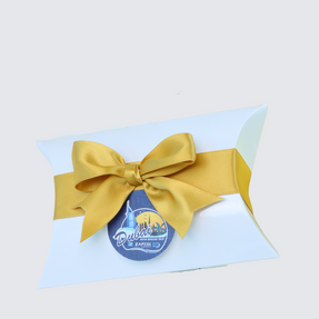 CORPORATE PREMIUM CHOCOLATE WITH LOGO TAG PILLOW BOX