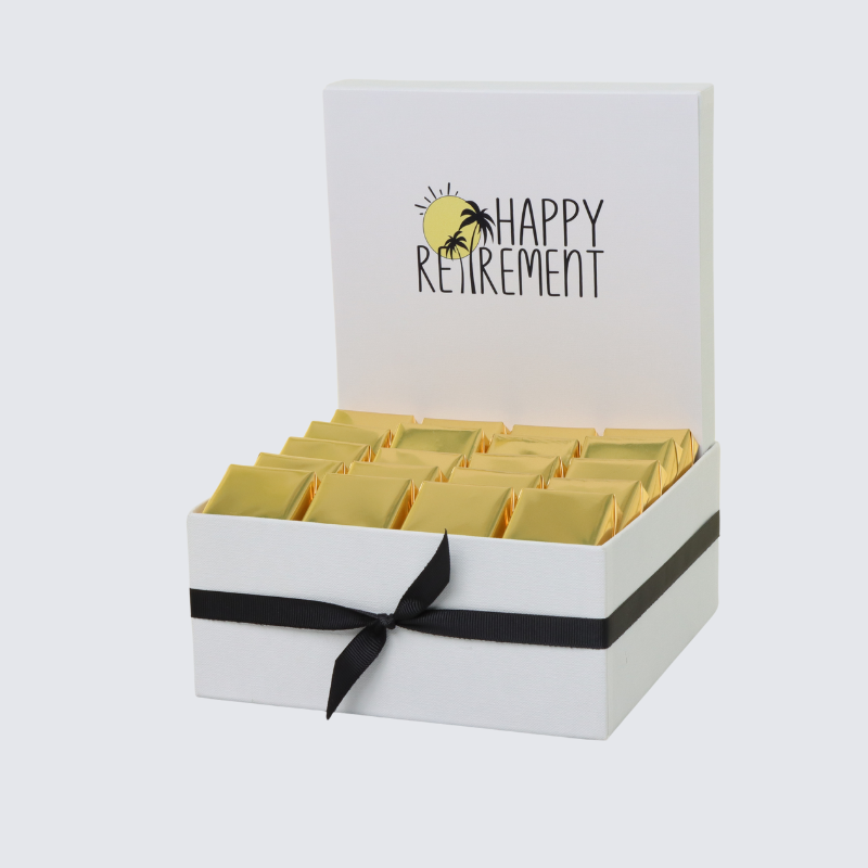 "Happy retirement" designed chocolate medium hamper