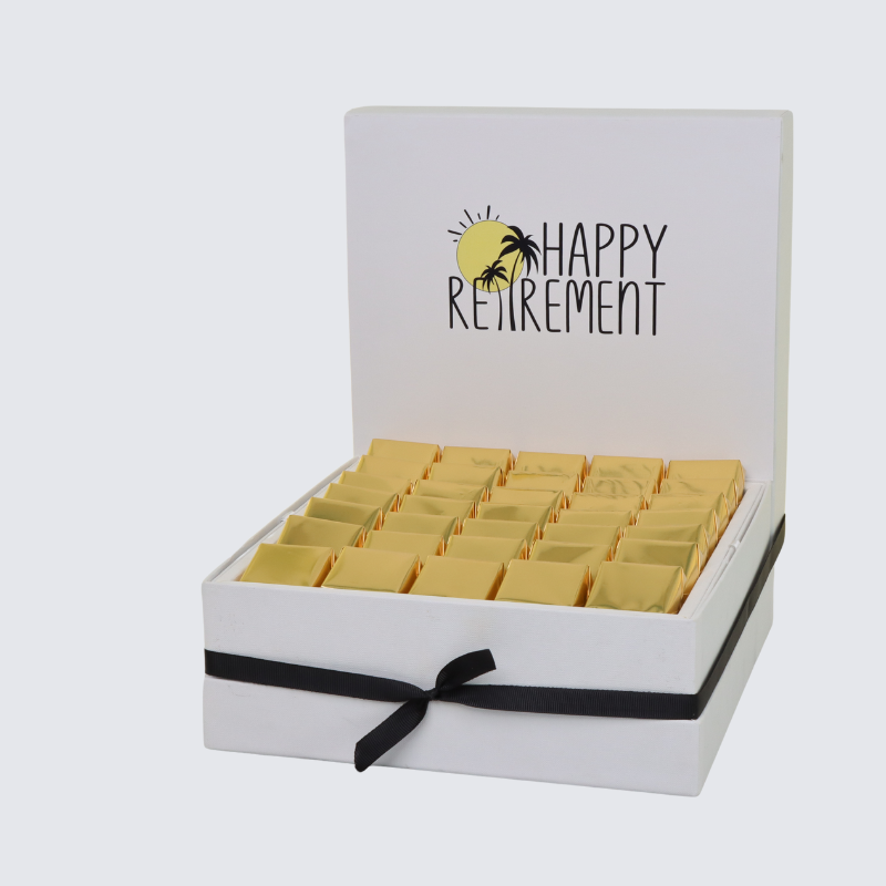 "Happy retirement" designed chocolate large hamper