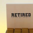 "Let the fun begin" retirement designed premium chocolate medium hamper