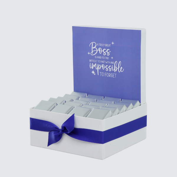 Retirement boss message designed premium chocolate medium hamper