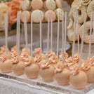 Bridal floral luxury dessert table