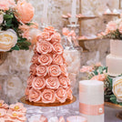 Bridal floral luxury dessert table