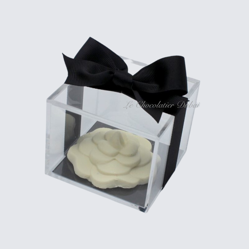 ACRYLIC FLOWER DESIGNED COOKIE ACRYLIC BOX