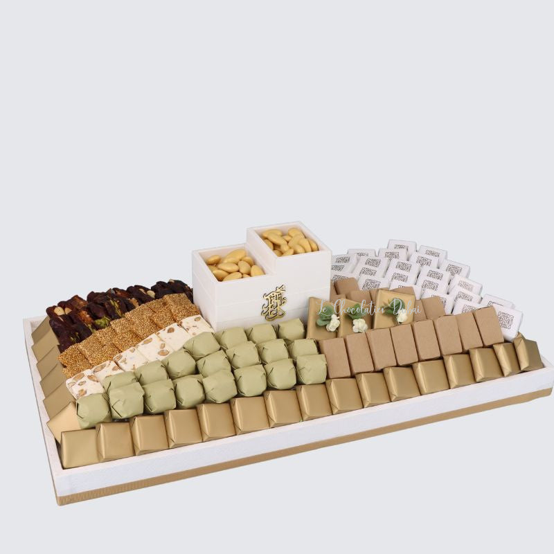 RAMADAN EID CHOCOLATE & SWEETS LEATHER TRAY