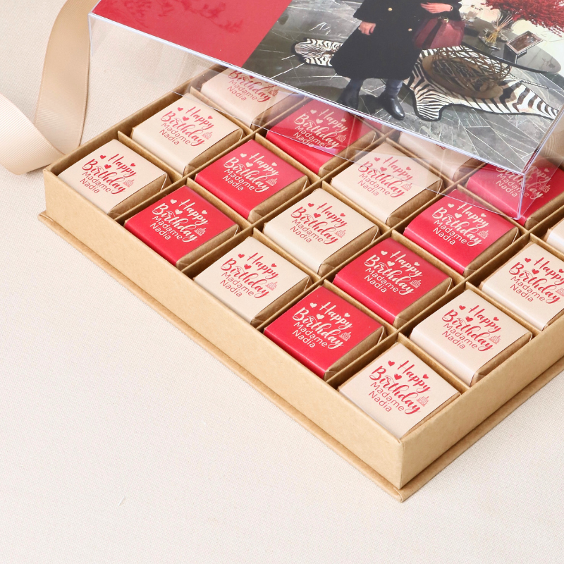 Birthday personalized designed chocolate hard box