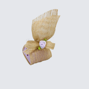 Jute ribbon decorated loose chocolate