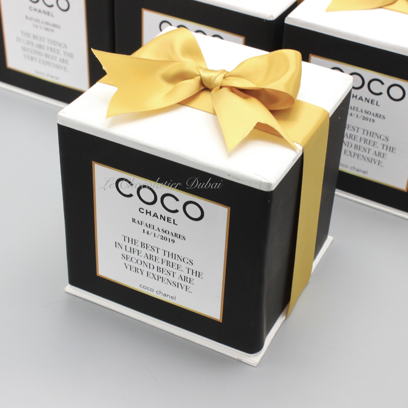 "COCO CHANEL" DESIGNED DECORATED CANDLE HARD BOX