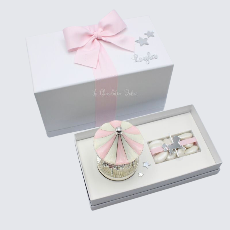 Luxury personalized carousel music hard box