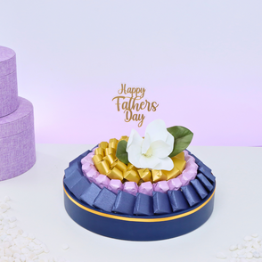 Happy father's day flower decorated c...