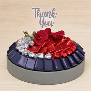 Thank you orchid decorated premium ch...