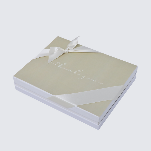 "Thank you" minimalist designed 20-piece premium chocolate hard box