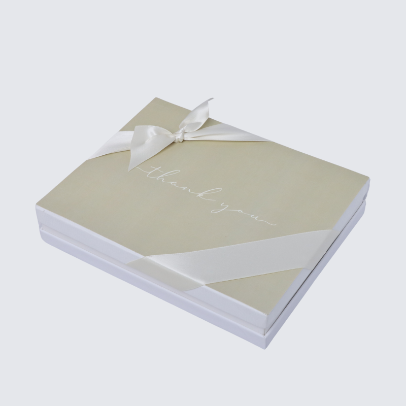 "Thank you" minimalist designed 20-piece chocolate hard box