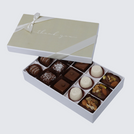 "Thank you" minimalist designed 15-piece premium chocolate hard box
