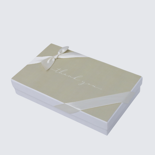 "Thank you" minimalist designed 15-piece premium chocolate hard box