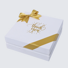 "Thank you" sun streak designed premium chocolate one layer hard box