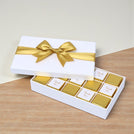 "Thank you" gold designed 15-piece premium chocolate hard box