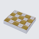 "Thank you" gold designed 20-piece premium chocolate hard box