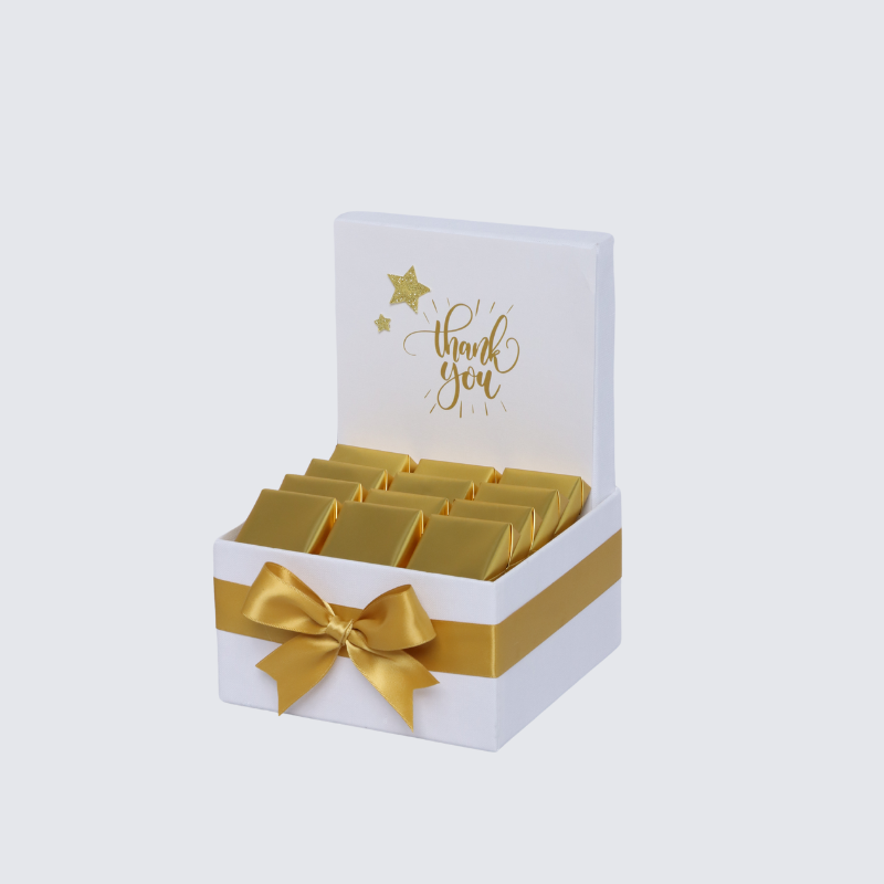 "THANK YOU" SUN STREAK DESIGNED PREMIUM CHOCOLATE SMALL HAMPER