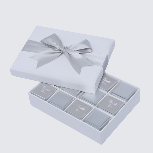 "Thank you" classic 12-piece premium chocolate hard box