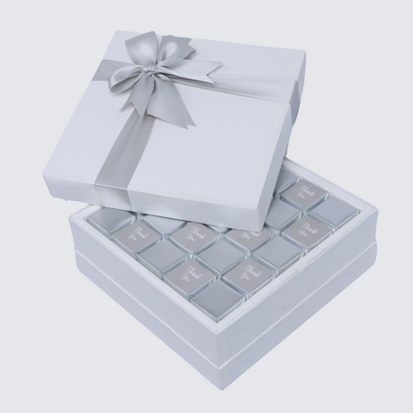 "Thank you" classic premium chocolate one layer hard box
