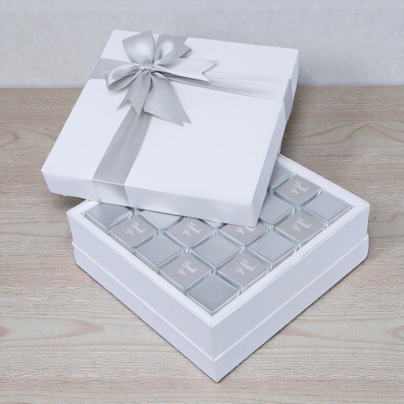 "Thank you" classic premium chocolate one layer hard box