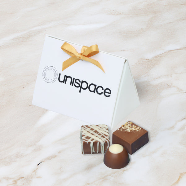 Set of 20 Corporate branded chocolate triangle box