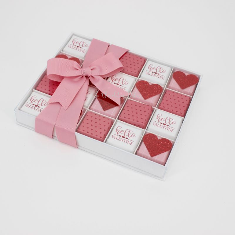 HELLO VALENTINE DESIGNED CHOCOLATE VIEW TOP BOX