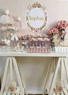 Ballerina personalized baby table stand arrangement