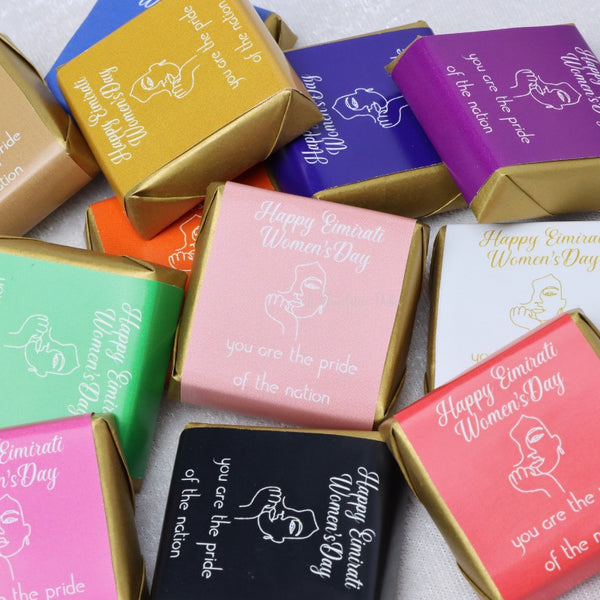 "Emirati women's day" designed premium loose chocolate
