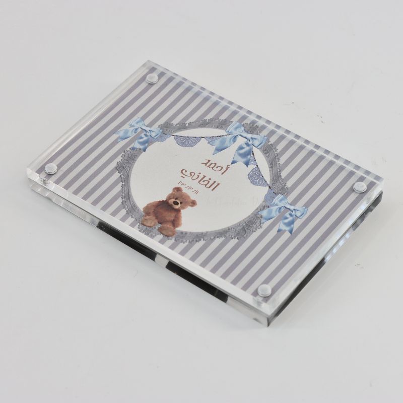 Set of 20 Teddy theme acrylic frame hard box