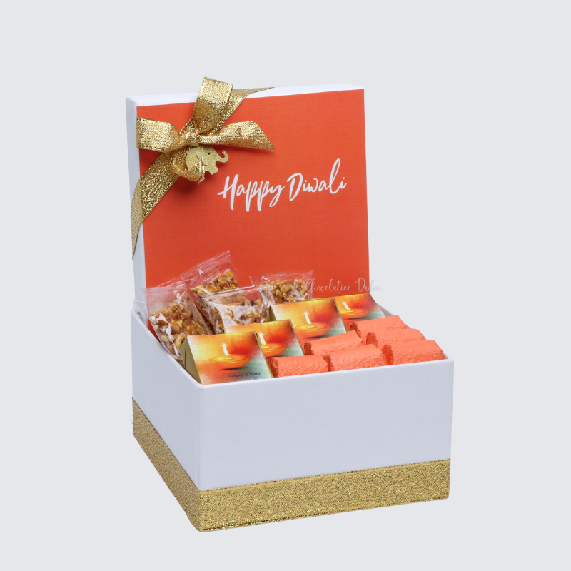 DIWALI SWEETS AND CHOCOLATE SMALL HAMPER	 	