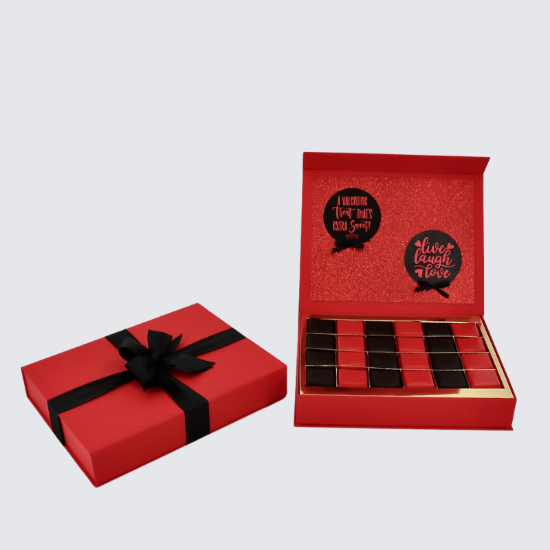 LUXURY RED VALENTINE CHOCOLATE BOX