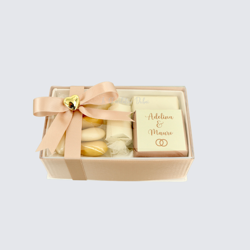BRIDAL CHOCOLATE AND ALMOND DRAGEES BOX GIVEAWAY